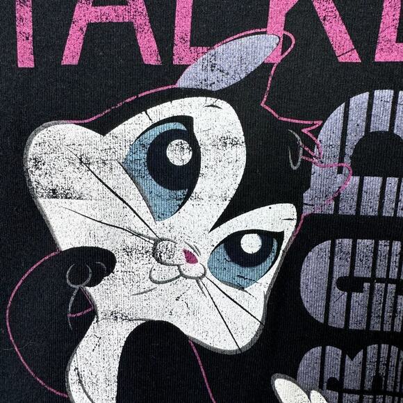 Looney Tunes Penelope Kitty Good Talker Bad Listener Graphic T-Shirt Juniors' XL - Picture 4 of 12